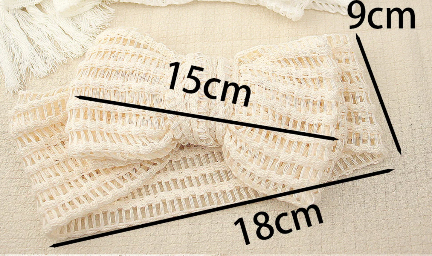 Holly - oversized Headband - Beige