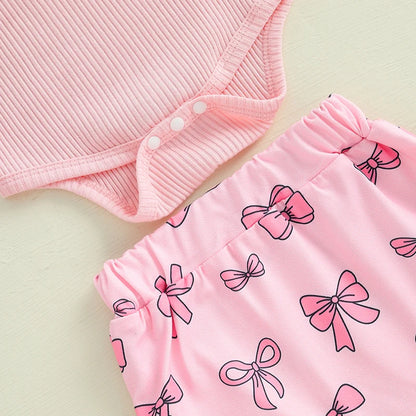 CLEARANCE - Sweety Bow Romper Set