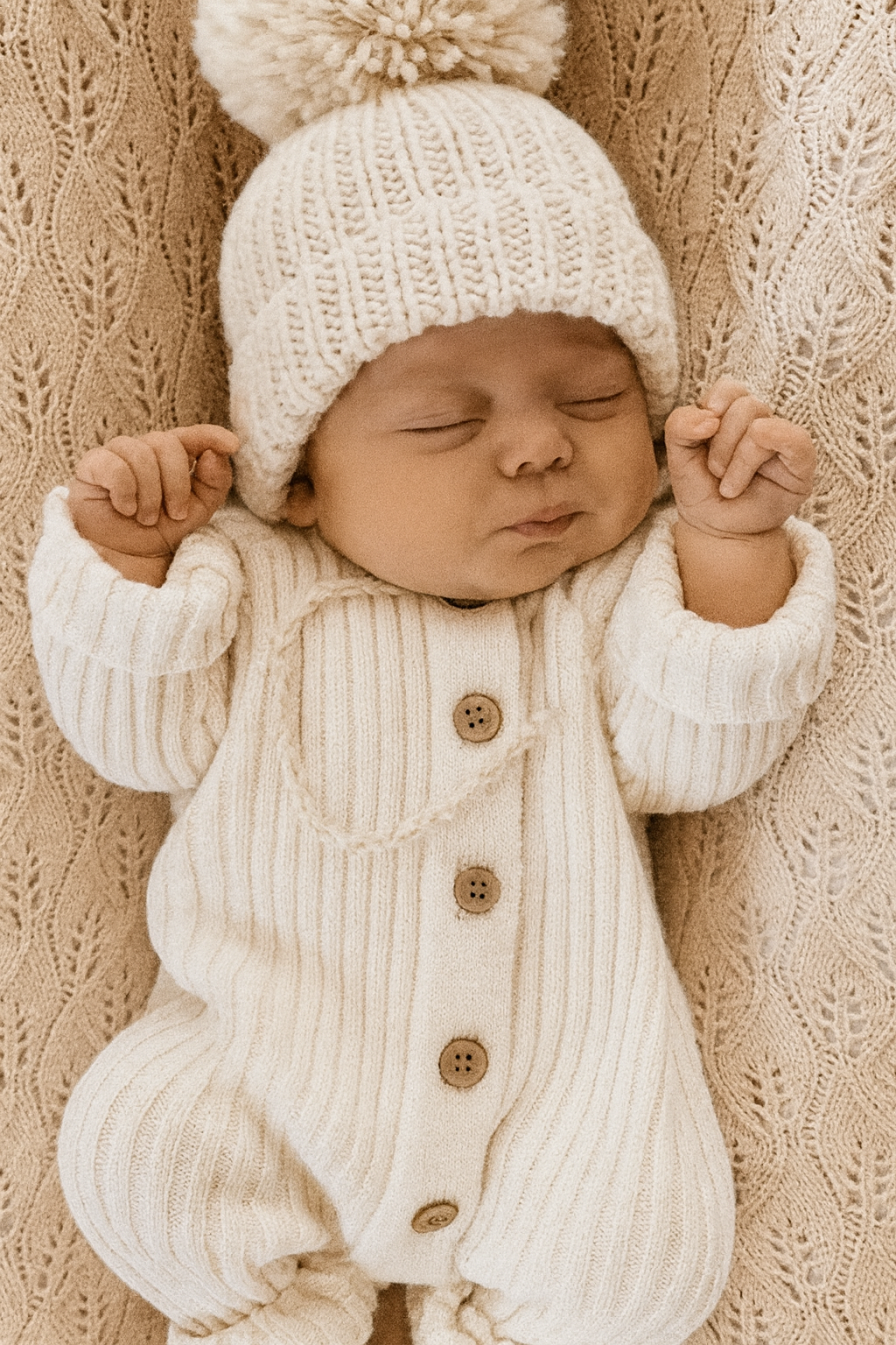 CLEARANCE-  Cotton ribbed Romper - long sleeve