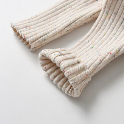 CLEARANCE-  Cotton ribbed Romper - long sleeve