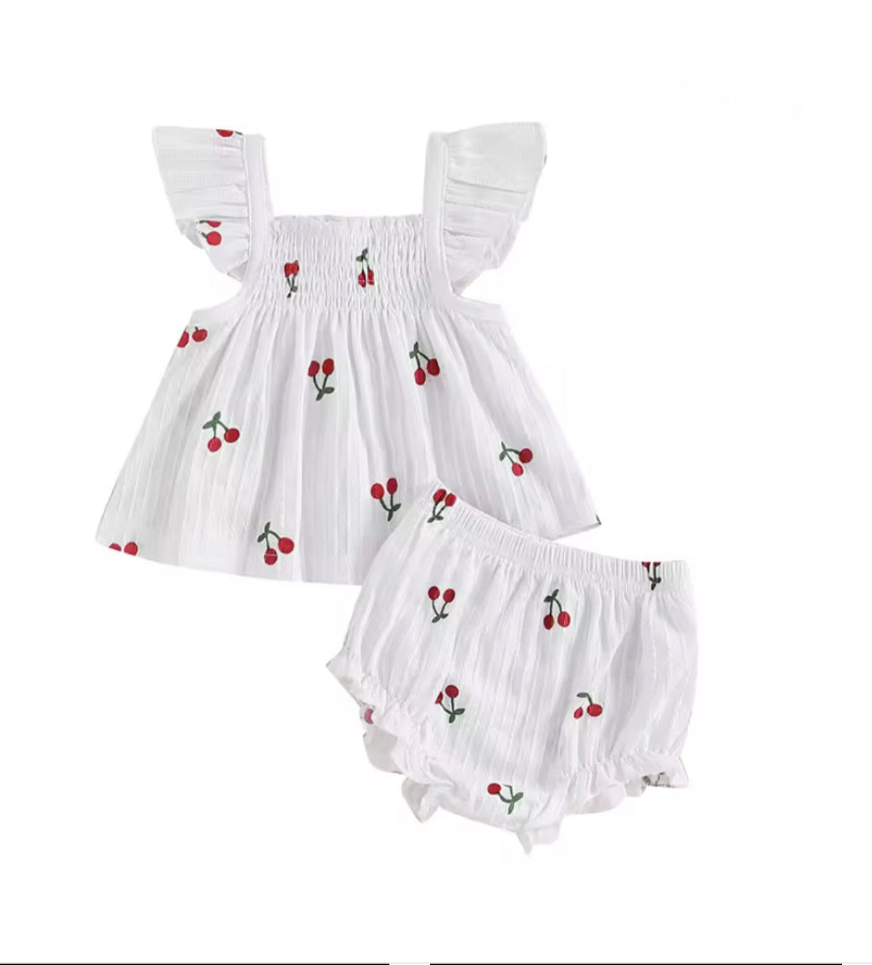 🌸🌸 BABY GIRLS CLOTHING - Special Price- Henley cherry Set