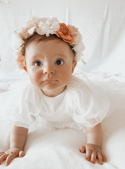 Melody whimsical flower crown