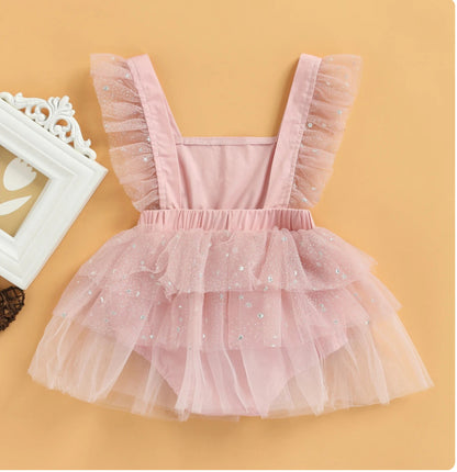 Sara - tulle Romper Dress