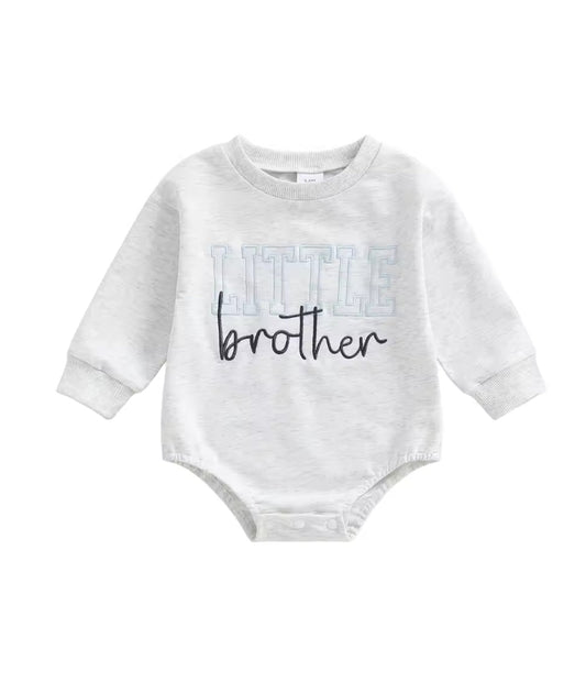Little brother embroidered Romper -special price