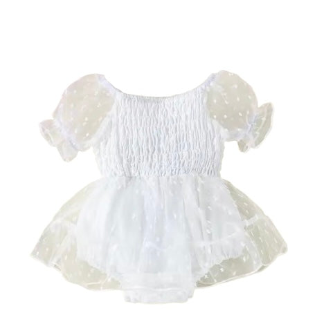 CLEARANCE - Jasmine Tulle Swiss dot tutu Romper
