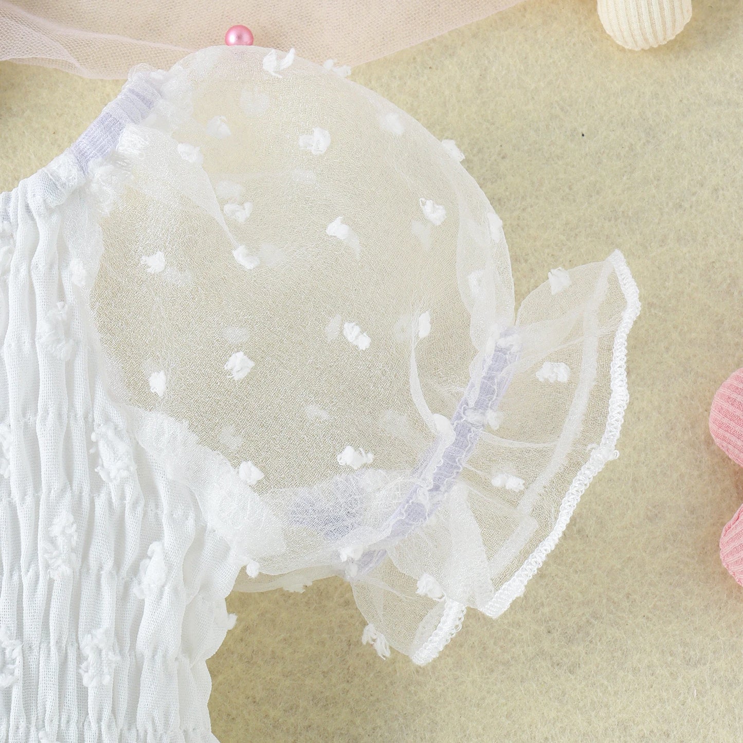 CLEARANCE - Jasmine Tulle Swiss dot tutu Romper