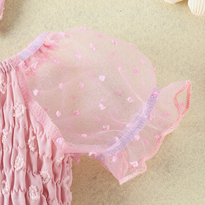 CLEARANCE - Jasmine Tulle Swiss dot tutu Romper