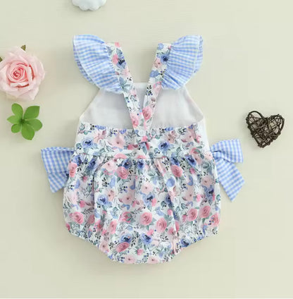 Day at the fair- Daddy’s girl embroidered Romper - special price