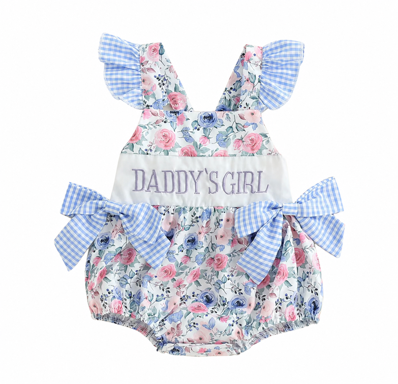 Day at the fair- Daddy’s girl embroidered Romper - special price