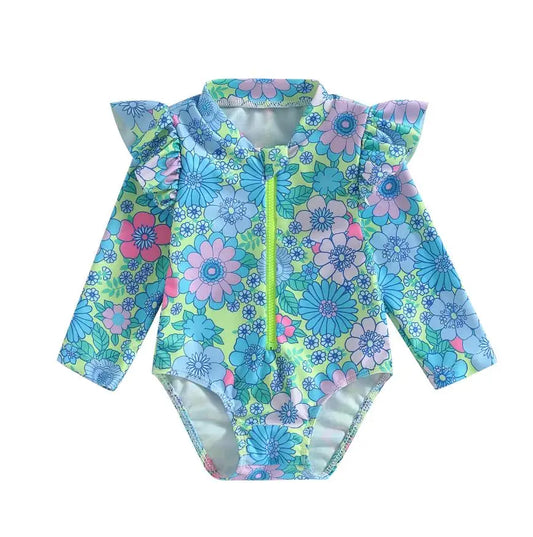 $19.99 CLEARANCE- Floral swimsuit