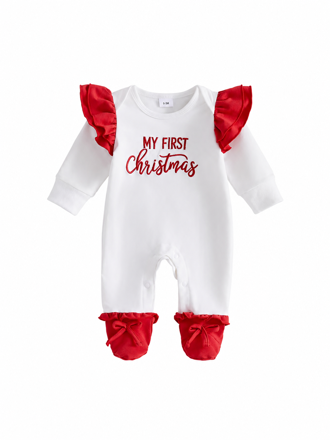 My First Christmas cotton Romper