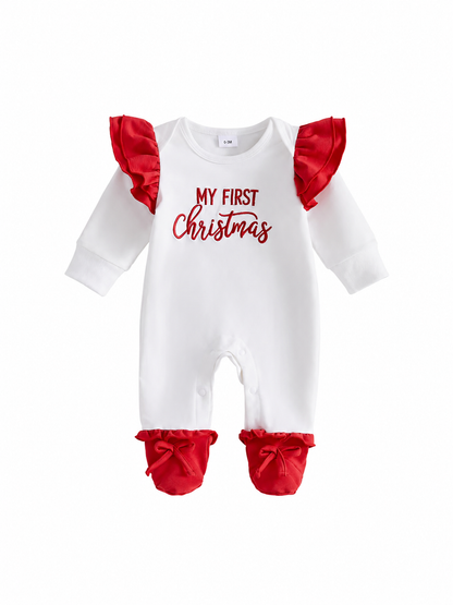 My First Christmas cotton Romper