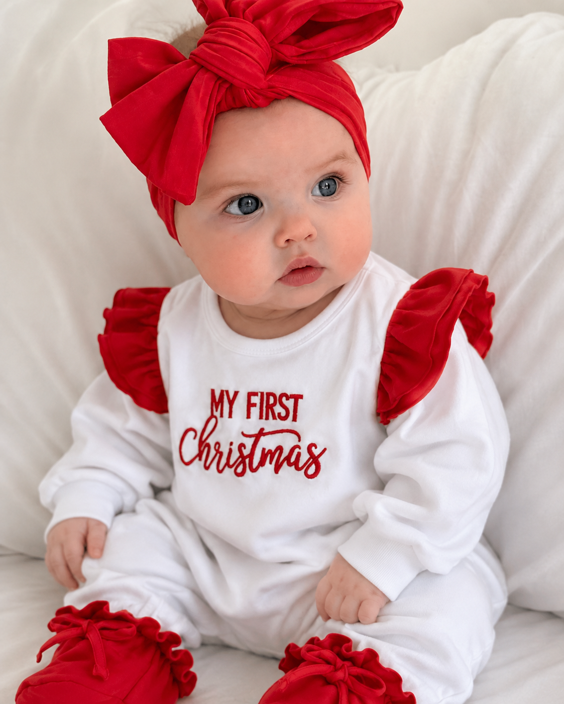 My First Christmas cotton Romper