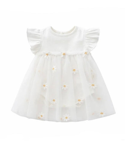 Clementine- Daisy  Romper Dress- 🌼Free headband🌼