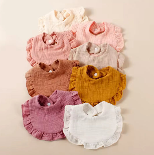 CLEARANCE- 8 pce cotton bibs set