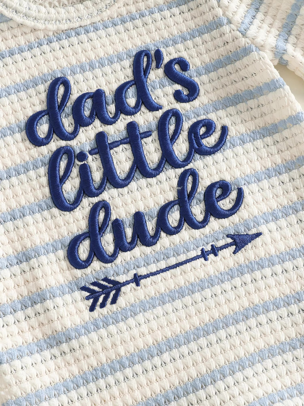 Dads little dude - embroidered Romper Set - special price