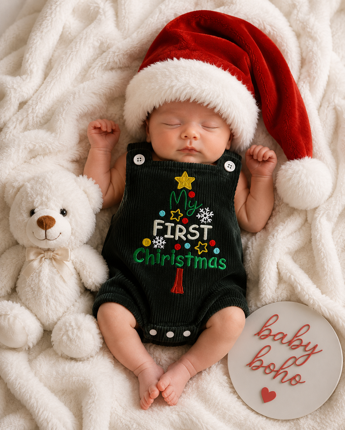 My first Christmas cotton overalls - special price