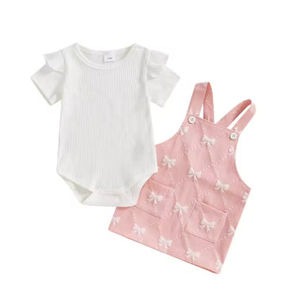 Baby Girls latest fashion - Tessa  Cotton  Romper Set - special price