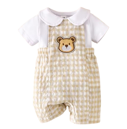 Teddybear gingham 2pce Set- special price