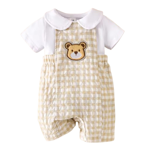 Teddybear gingham 2pce Set- special price