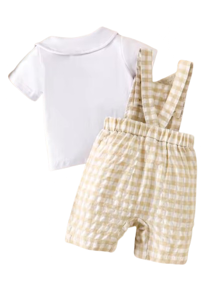 Teddybear gingham 2pce Set- special price