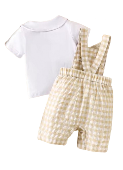 Teddybear gingham 2pce Set- special price