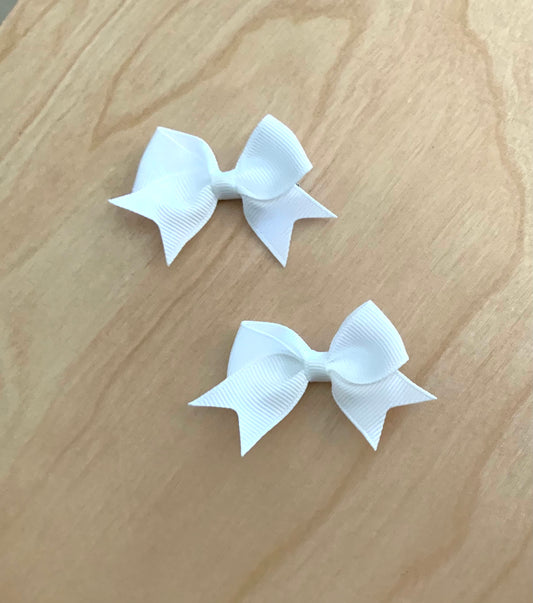 Sailor - tiny bow clips -2 clips