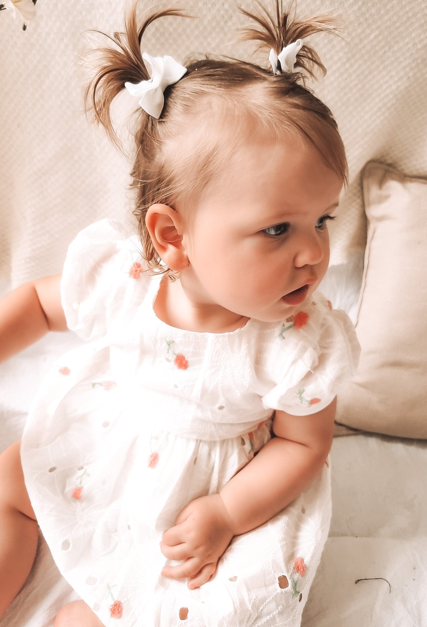 Rosalee - tiny bow clips -2 clios
