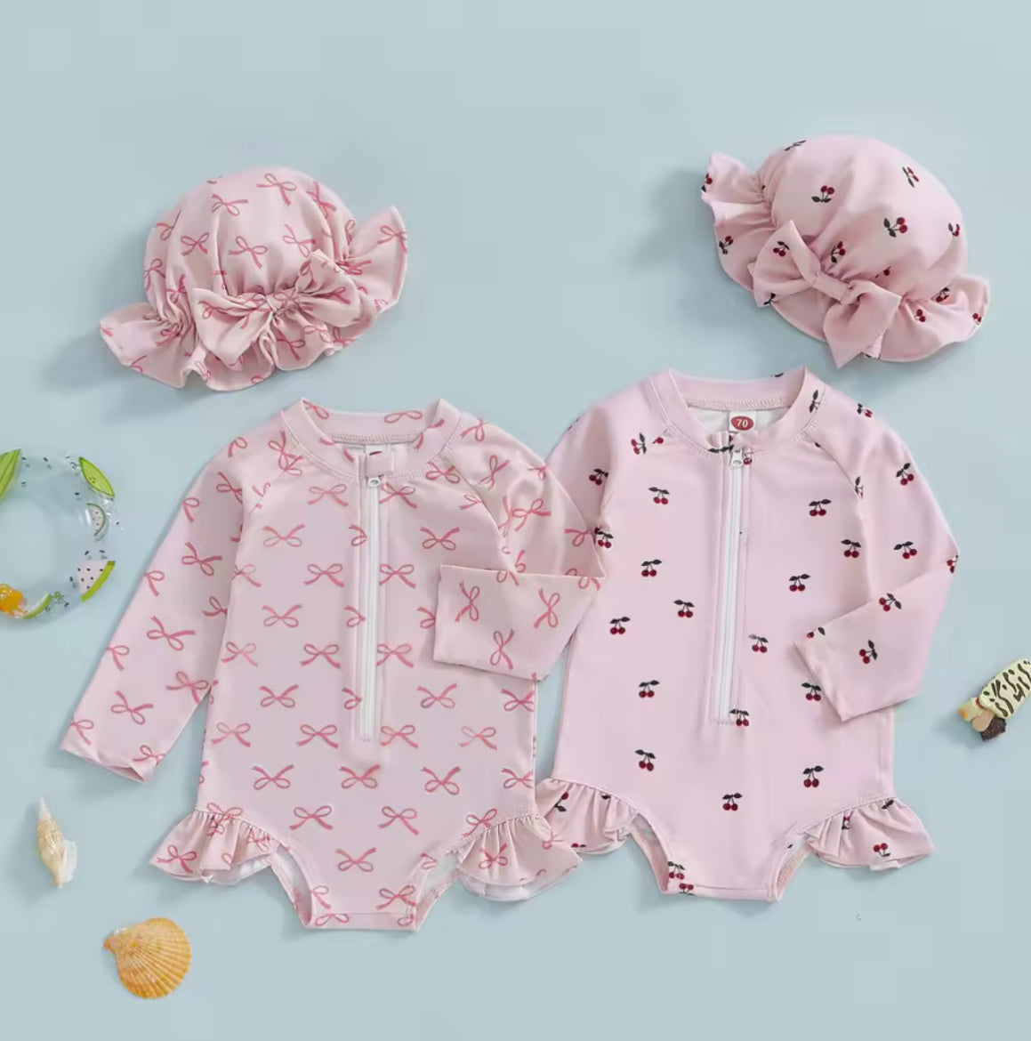 🌺🌺 SPECIAL PRICE- Cherry or Bow swimsuit Set