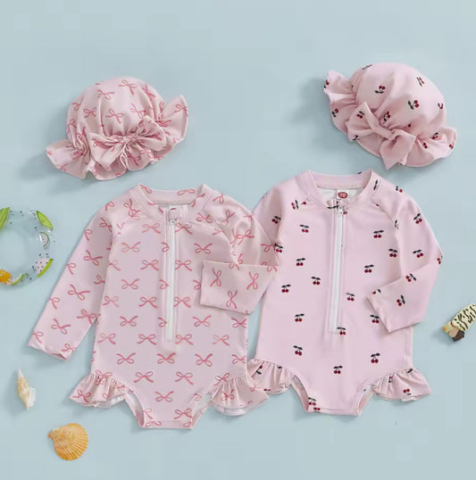 🌺🌺 SPECIAL PRICE- Cherry or Bow swimsuit Set