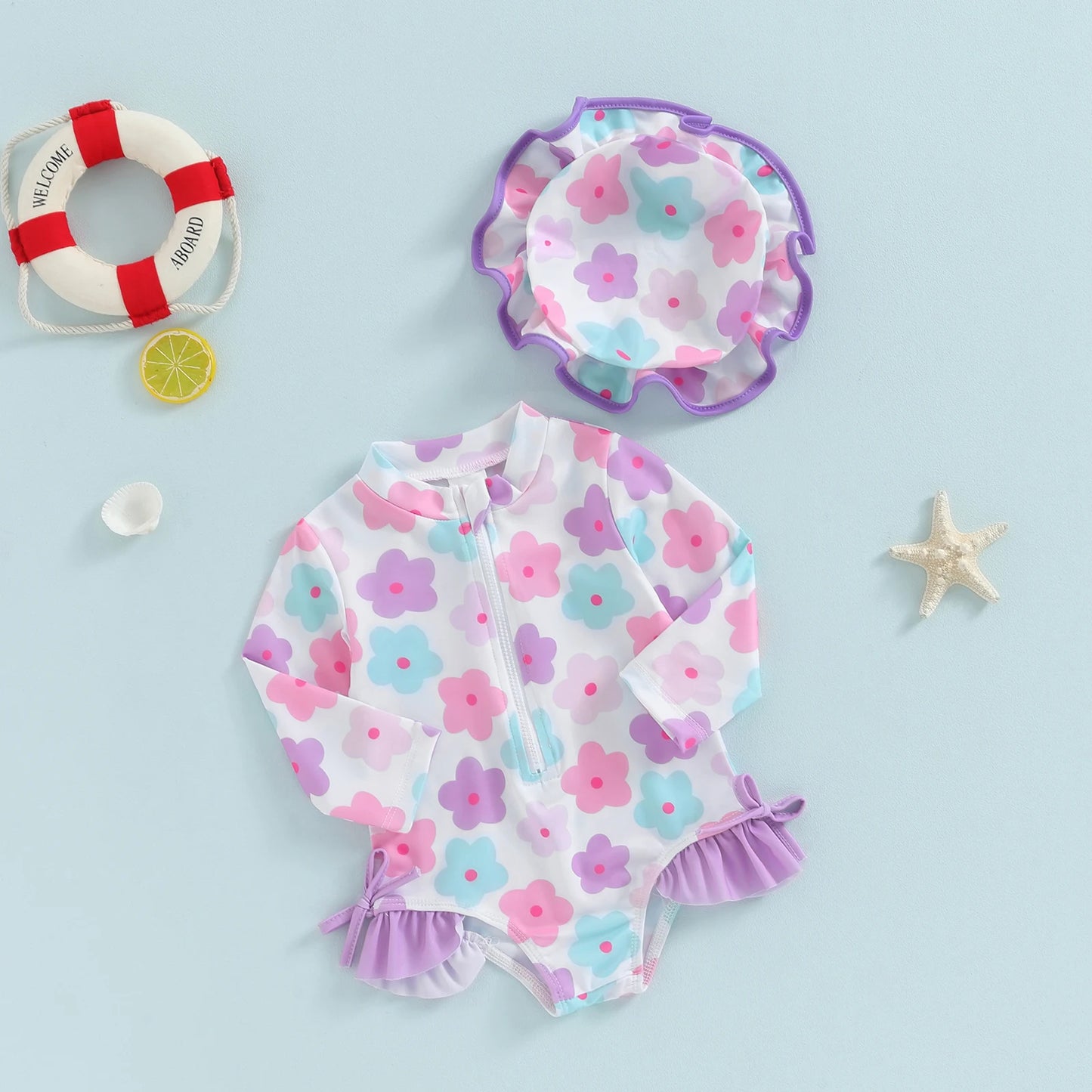 🌺🌺 SPECIAL PRICE- Sprinkler princess  swimsuit Set