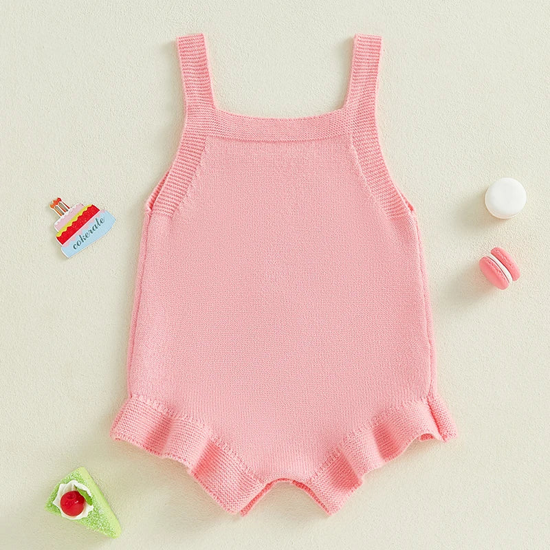 🌺🌺 SPECIAL PRICE-one birthday knit Romper - limited time