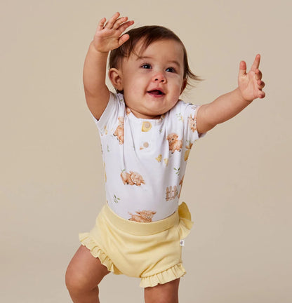 Highland Cows Short Sleeve Organic Bodysuit