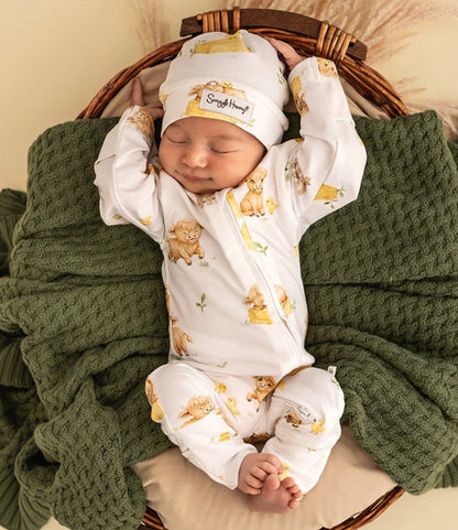 Highland Cows Organic Snugglesuit Convertible Romper