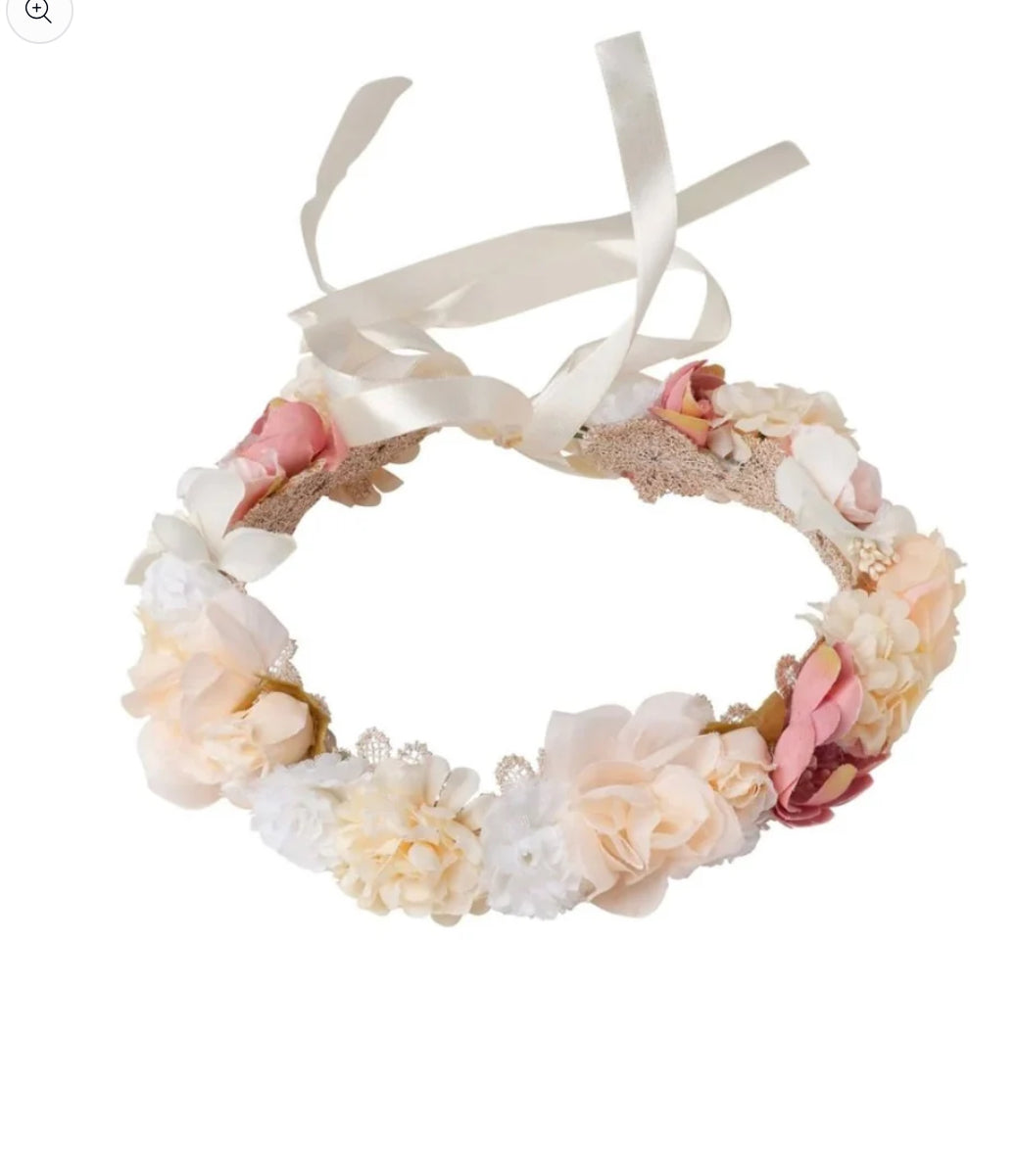 SET - Butterfly Tulle Dress  + Melody flower crown