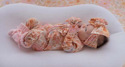 FRILL ZIP ROMPER | PASTEL BLOOM