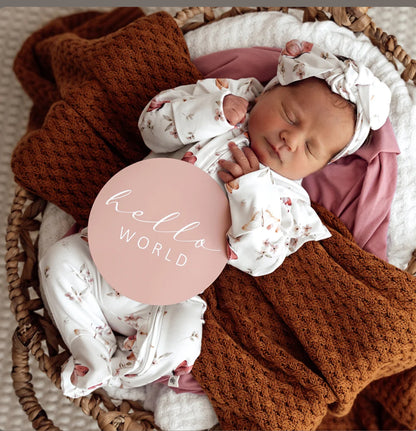 Butterfly & Pink Sand Reversible Milestone Cards