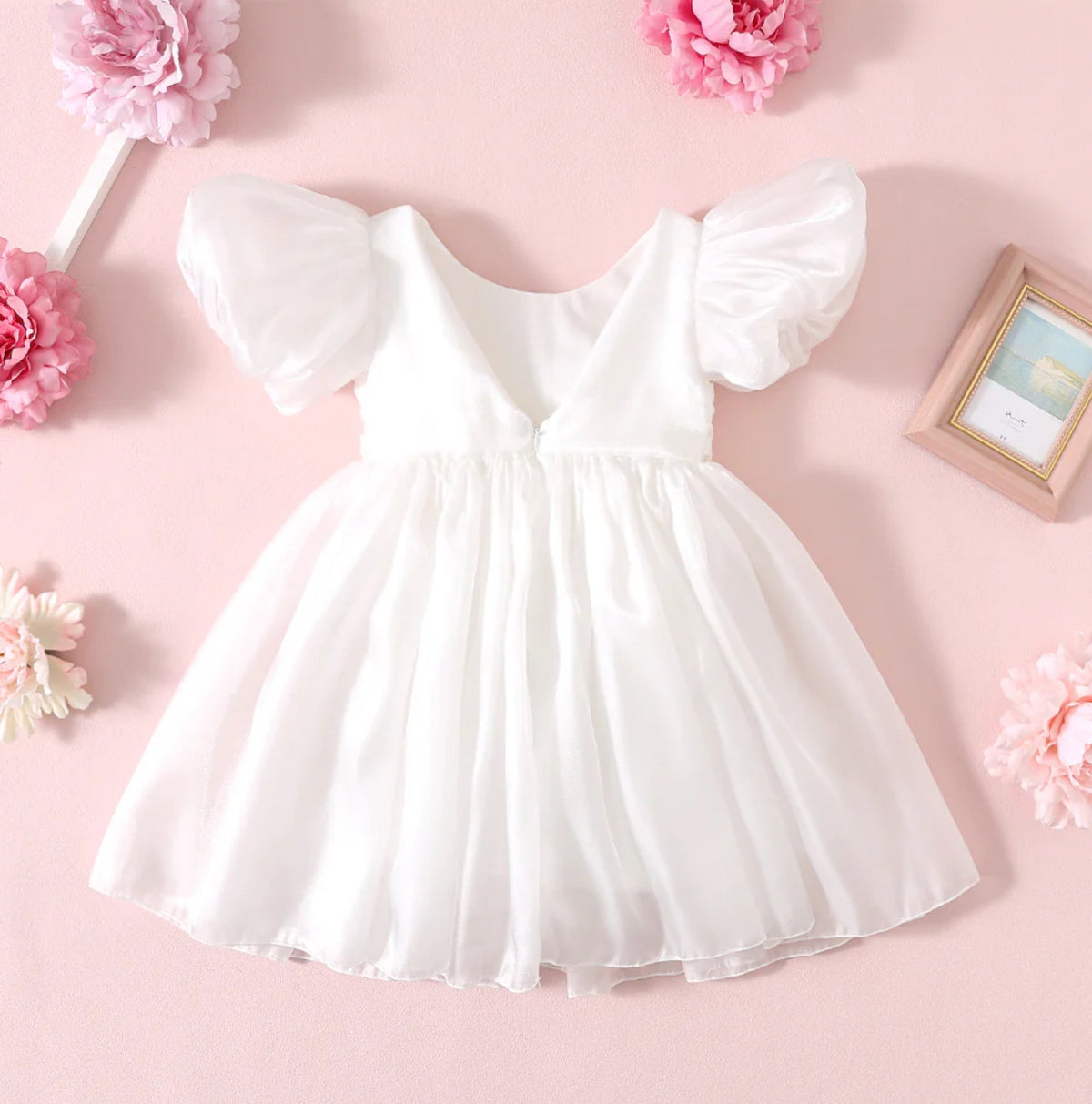 Bargain price-Set Caroline tulle Dress plus melody Flower crown
