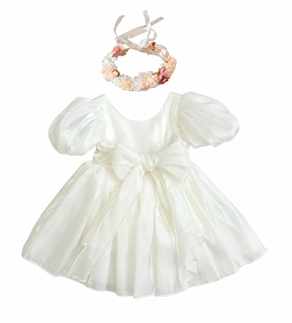 Bargain price-Set Caroline tulle Dress plus melody Flower crown