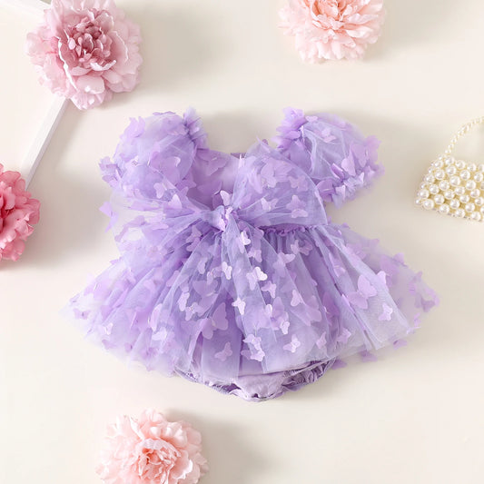🌺🌺 Special Price- Butterfly Safari - tulle Romper- Purple