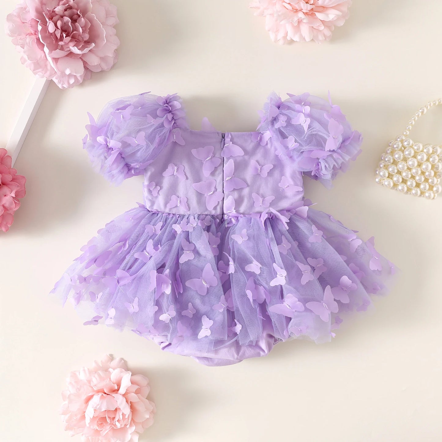 🌺🌺 Special Price- Butterfly Safari - tulle Romper- Purple