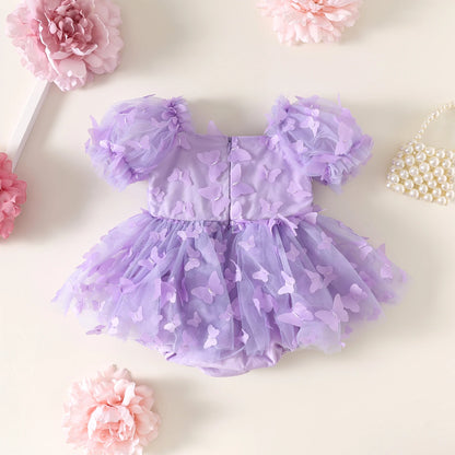 🌺🌺 Special Price- Butterfly Safari - tulle Romper- Purple