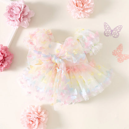 🌺🌺 Special Price- Butterfly Safari - tulle Romper- Rainbow