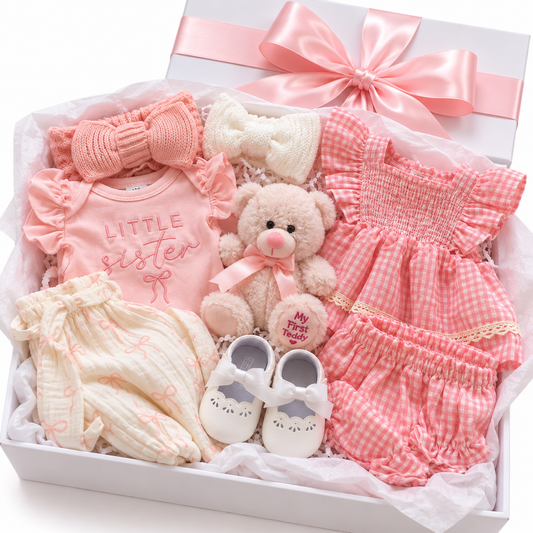 Angelica girl’s gift box 0-3m