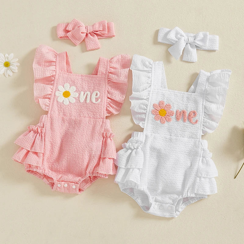 🌺🌺 - Special price- !St Birthday Romper Set