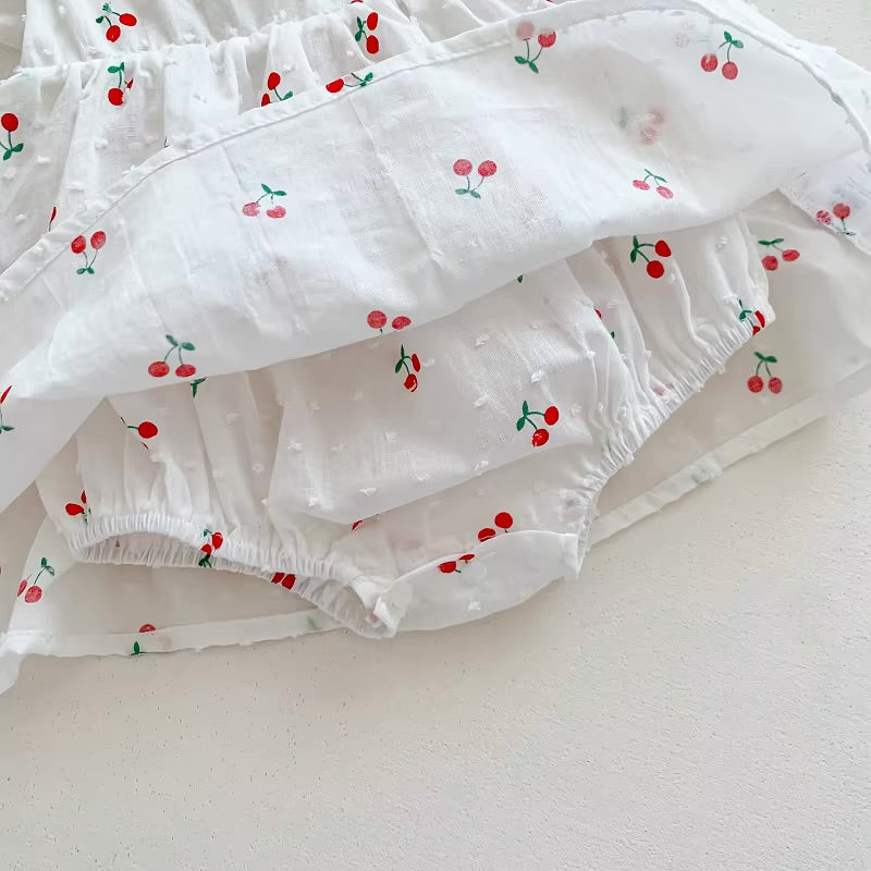 Cherry lane dress/romper