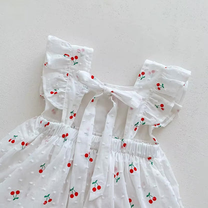 Cherry lane dress/romper