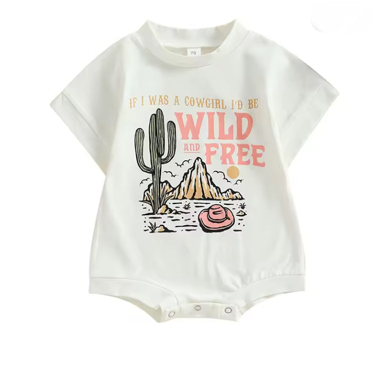 If I was a cowgirl Romper - special price
