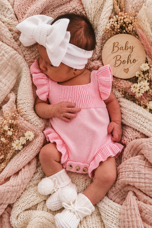 BABY GIRLS CLOTHING - Special Price- Sandy knit Romper