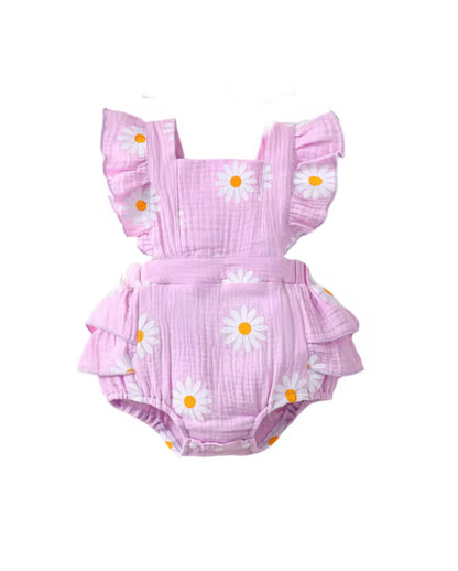 Daisy Print Romper- special price